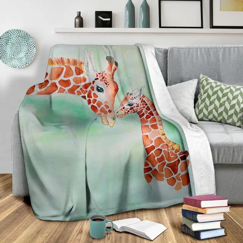 

Giraffe Blanket - Giraffe Throw Blanket - Giraffe Fleece Blanket - Giraffe Adult Blanket - Giraffe Kid Blanket