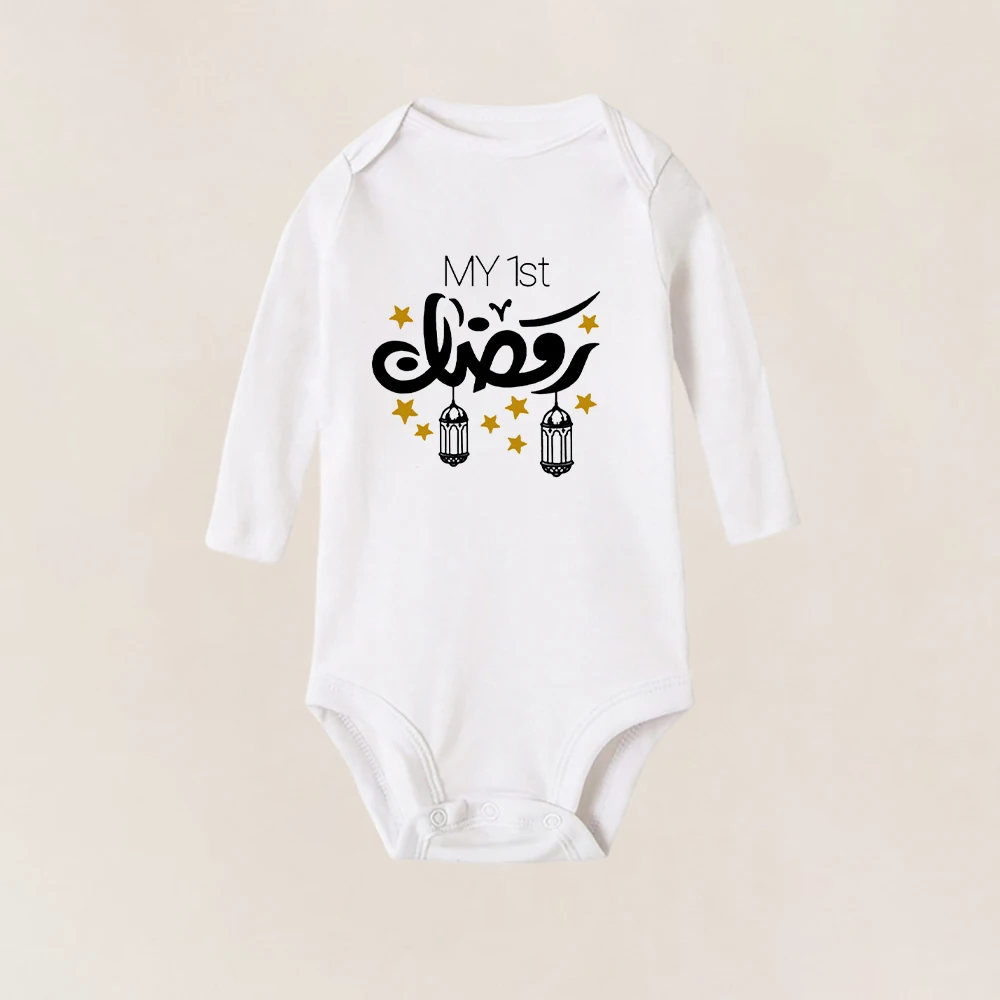 My First Eid одежда для маленьких мальчиков и девочек счастливый Рамадан Детские боди