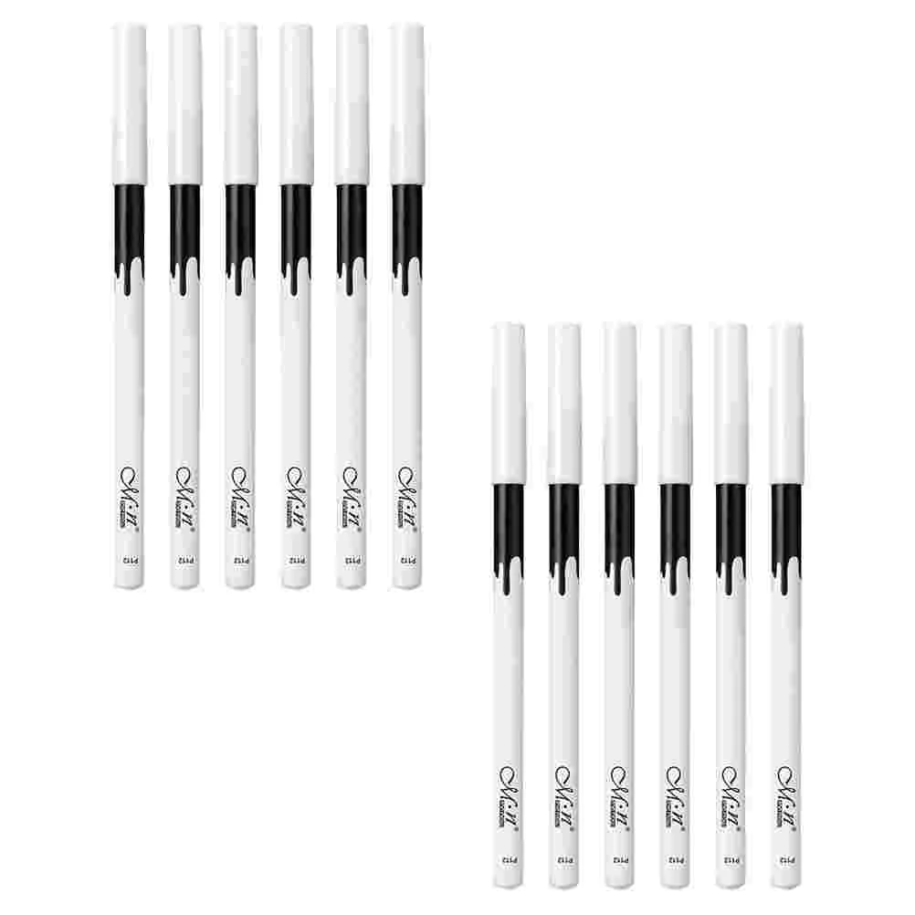 

12Pcs White Eyeliner Pencil Waterproof Eye Makeup Pen Eye Pencil Highlighter Makeup Pencil for Eyes Eye Cosmetics