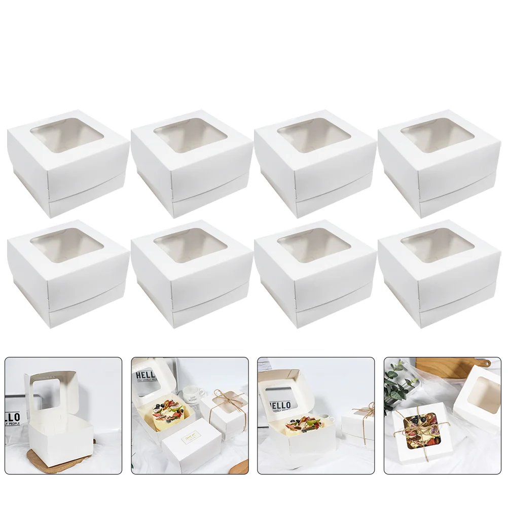 

10Pcs Small Multi-function Chocolate Cookie Case Cookie Container Household Bakery Boxes Compact Box for Package