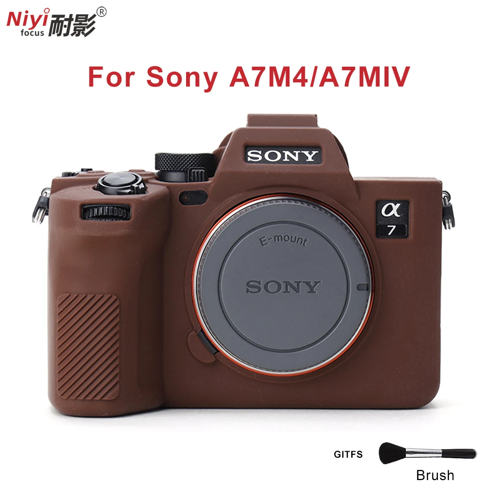 Силиконовый чехол для Sony A7M4/A7MIV защитный корпуса камеры A7MIV/A7M4 резиновые защитные
