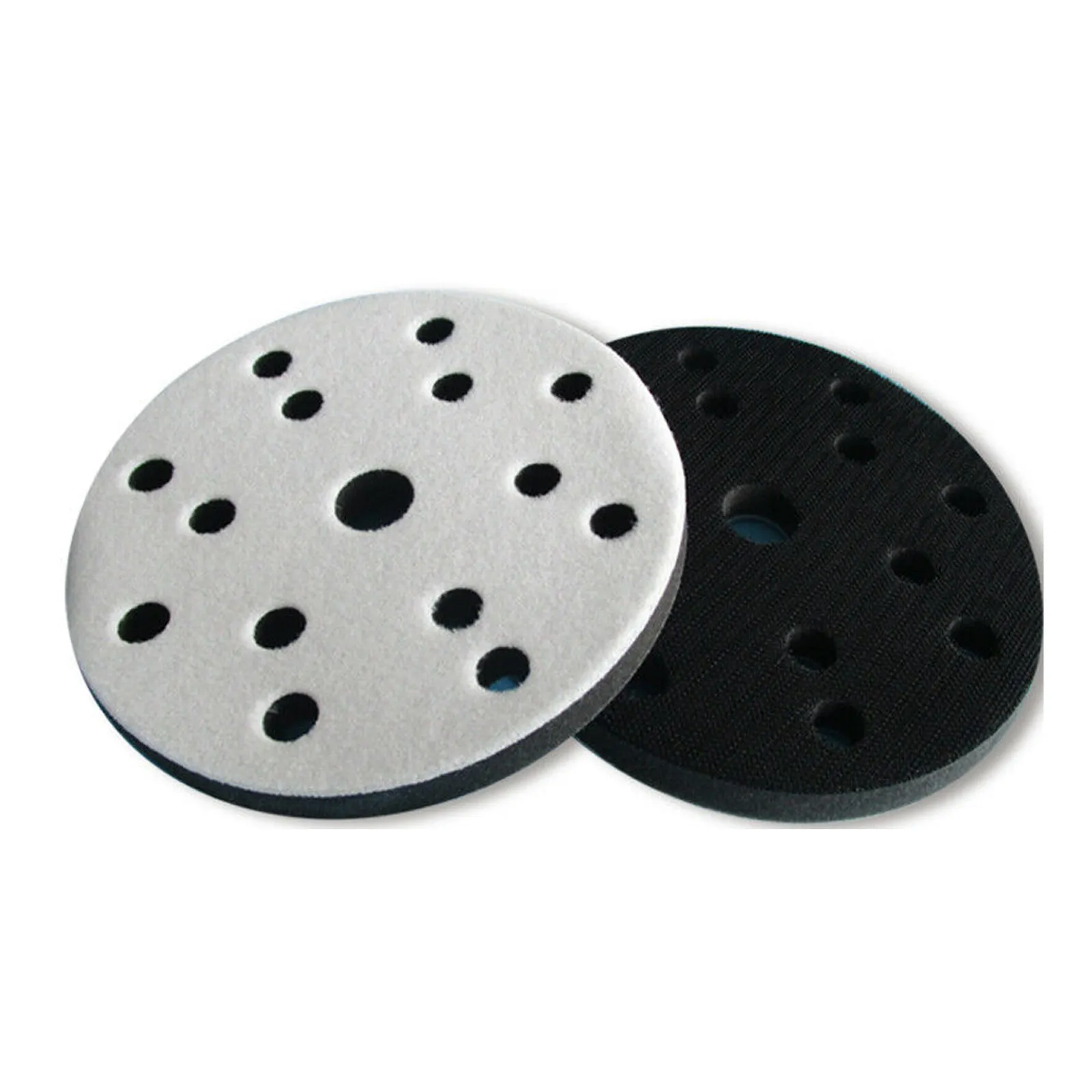 

5/10 pcs 6 inch Sponge Interface Pad Hook Loop Sanding Disc Sander Backing Pads black and white For Grinding Abrasive Pad