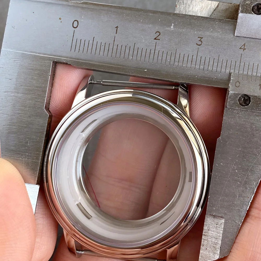 Корпус часов из нержавеющей стали 40 мм серебристый полированный сапфировое