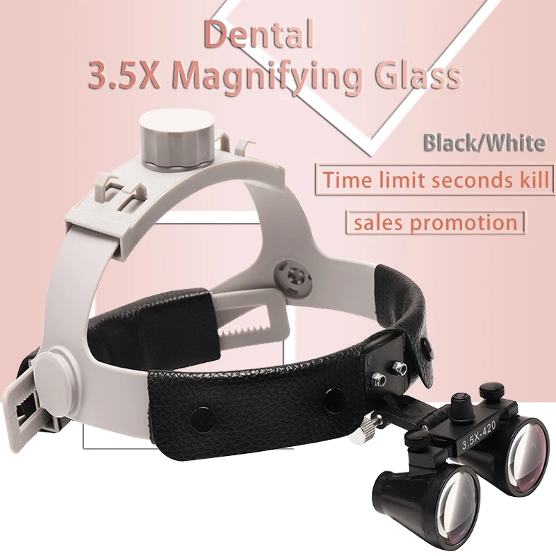 

Dental Binocular Loupes 3.5X-420mm with headband Medical Surgical High Magnifying Glass Dental Optical Loupes Magnifying Glass