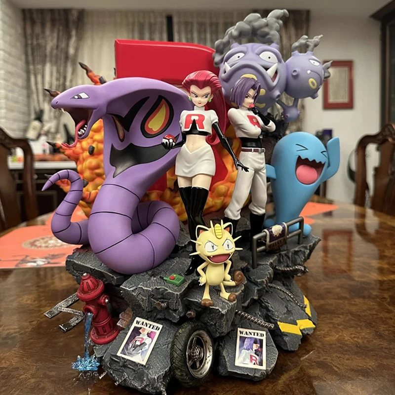 Коллекционная фигурка Pokemon Egg Rocket Team Shuttle In The Galaxy Jessie Meowth Ekans