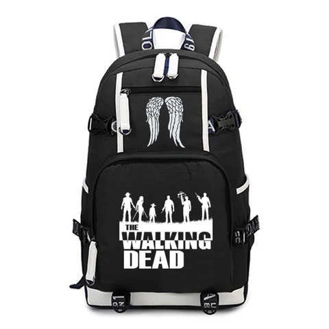 Рюкзак «Ходячие мертвецы» для девочек-подростков и мальчиков, рюкзак для возвращения в школу, холст, дорожный рюкзак для женщин и мужчин, рюкзак для ноутбука Mochila