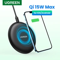 UGREEN Wireless Charger 15W Max Wireless Charging Pad for iPhone Airpods Xiaomi Samsung Huawei Fast Wireless Chargers