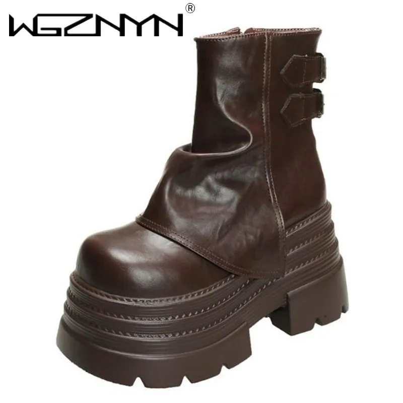 НОВЫЕ женские зимние кожаные ботильоны на каблуке 10 см армейские ботинки