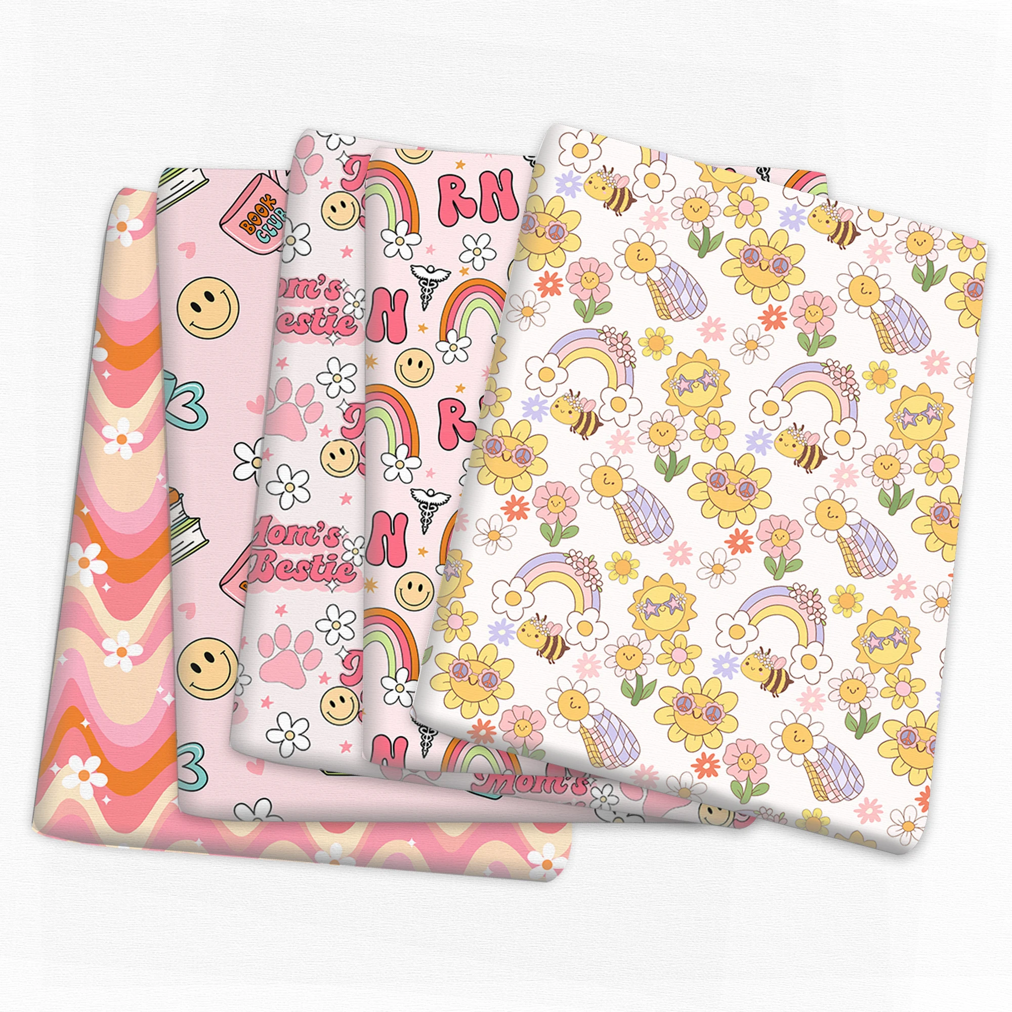 50*145 см Лоскутная печатная ткань из полиэстера и хлопка для шитья