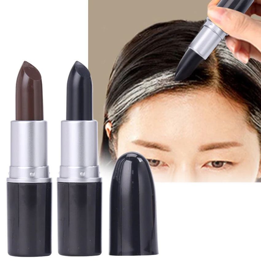 Modification Cream Stick Quickly Temporarily Cover White Hair One-time Hair Dye Pen Black And Brown