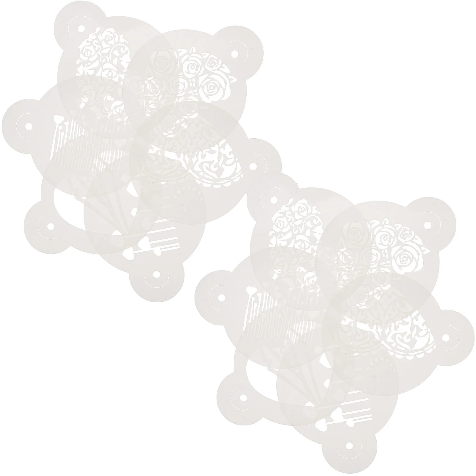

Coffee Stencilsstencil Templates Cappuccino Latte Cake Template Tools Decorating Pen Cup Espresso Molds Printing Cupcake Cafe