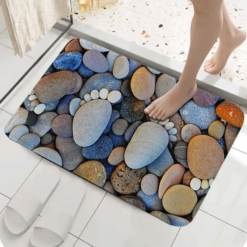 

Cartoon bath rugs Carpet Bathroom Entrance Doormat Bath Indoor Floor Rugs Absorbent Mat Anti-slip Kitchen Rugs Home Decorative