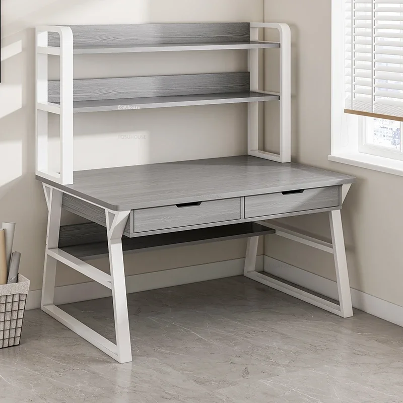 Настольные компьютерные столы Студенческий учебный стол Домашний Книжная полка
