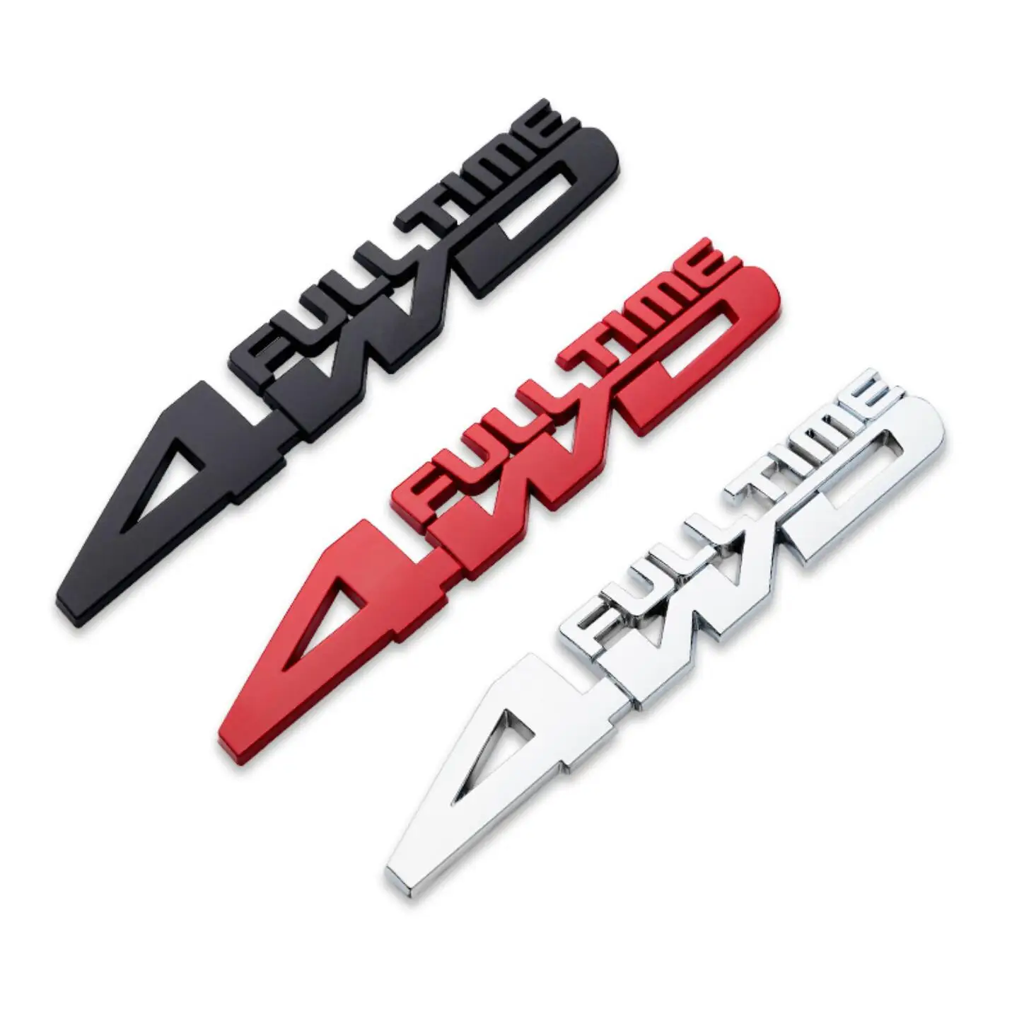 Полноценные металлические 3D наклейки 4WD значок-эмблема автомобильный боковой