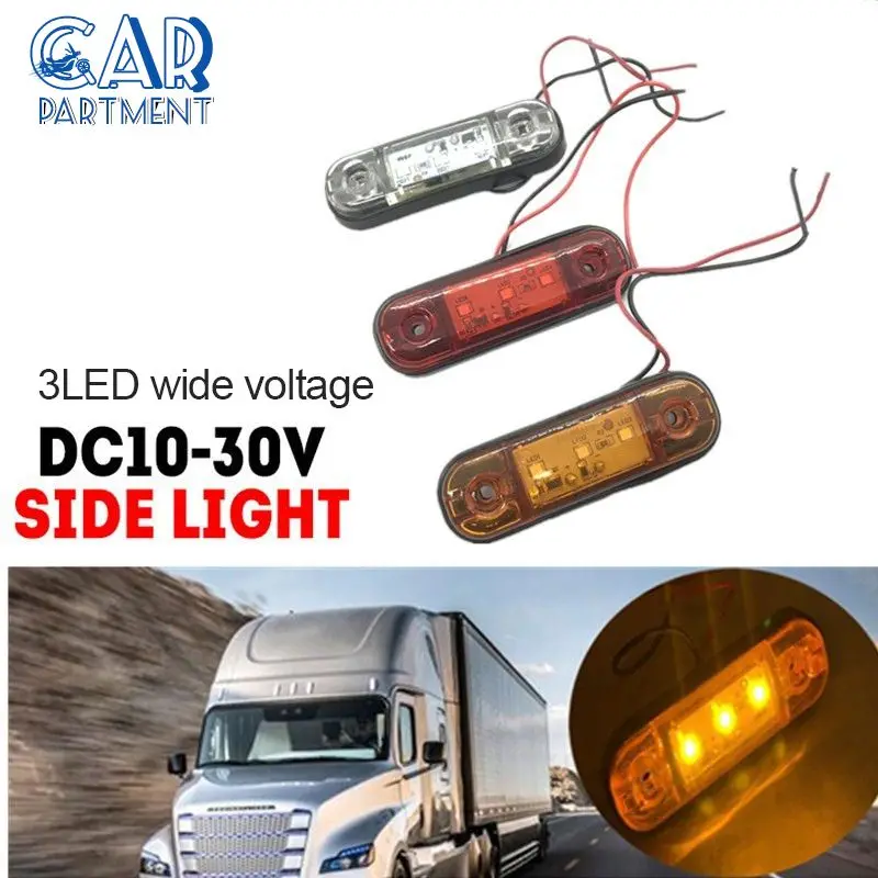 

30v Clearance Lamp Waterproof Led Side Marker Lights High Quality Durable Car External Lights For Truck Trailer Lorry Bus Amber
