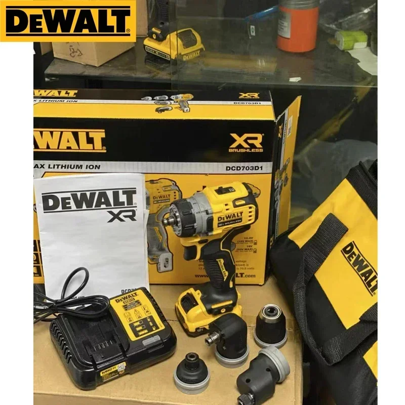 DEWALT DCD703D1 бесщеточная Аккумуляторная дрель 5-в-1 набор с драйвером 12 В