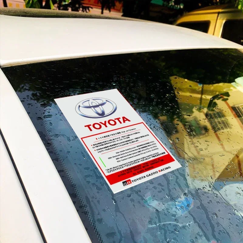 1 шт. декоративная наклейка на переднее лобовое стекло автомобиля Toyota GR Harrier Cross Chr