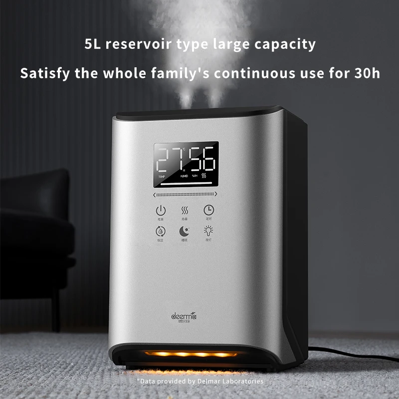 

Deerma Air Humidifier 5L Warm and Cold Dual Purpose Water Diffuser 400mL/h Household Living Room Humidifier Add Water on Top