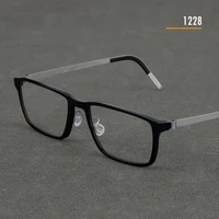 screwless glasses frame men square titanium ultralight prescription eyeglasses optical spectacles eyewear denmark brand 1228 new