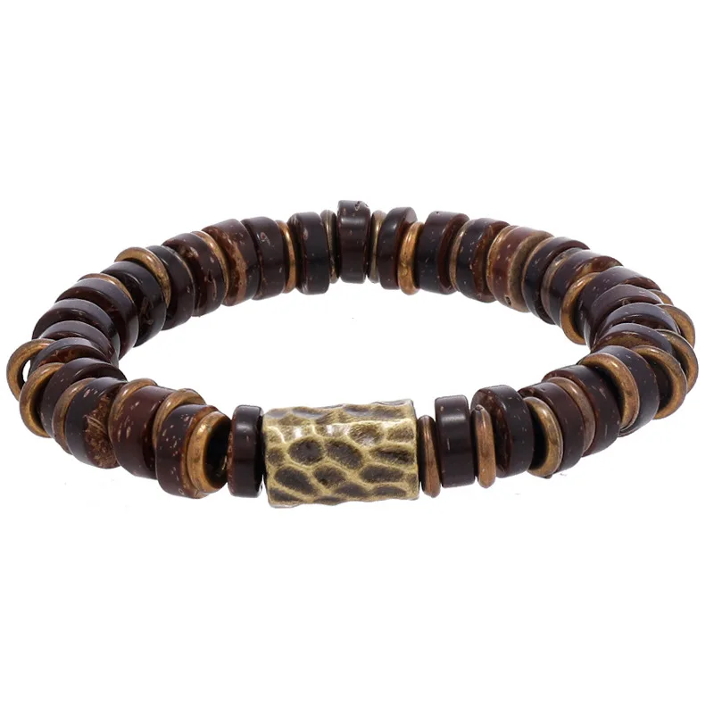 Универсальный ретро-браслет для мужчин и женщин простой эластичный браслет из