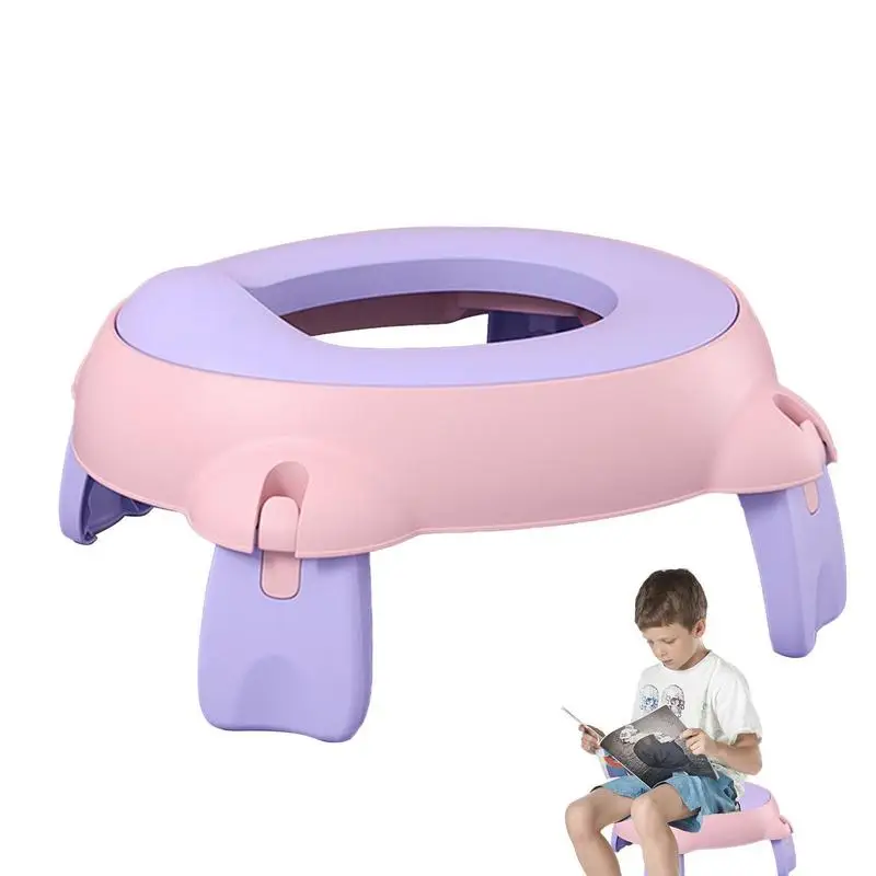 

Kid Toilet Seat Boys Potty Seat Toddler Toilet Seat Potty Splashproof Foldable Poop Bag Space Design Anti-Rollover Non-Slip