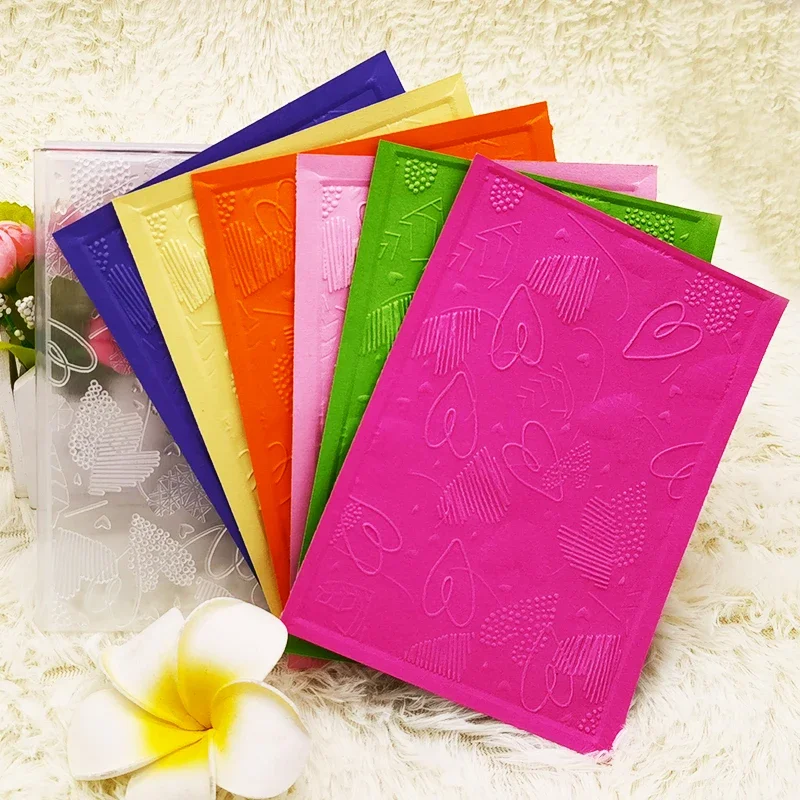 3d-тисненая папка с текстурированным тиснением создание знаков сердце для ручной