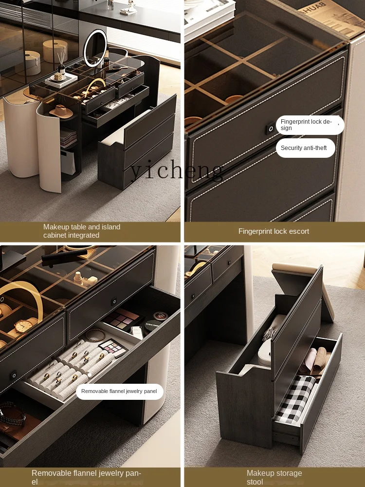 Гардеробная с замком ZC Средний остров шкаф туалетный столик встроенная спальня