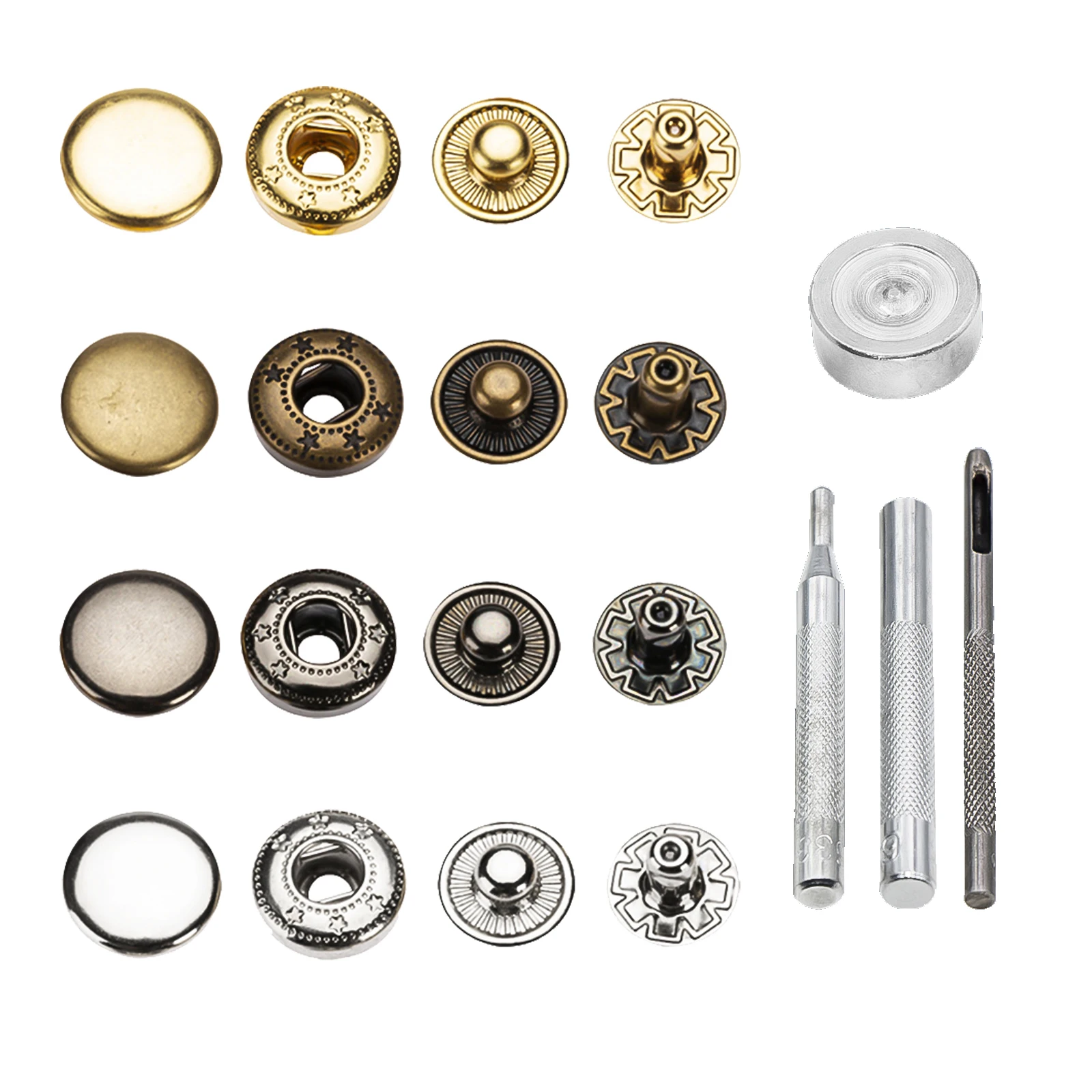 кнопка 12,5мм никель 10штук. монтажный инструмент для клёпок одежды 6358. кнопки для одежды установочные. кнопка установочная 17мм для одежды. кнопки джерси 10мм.