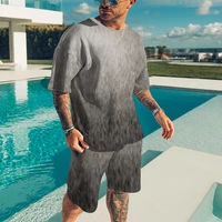 mens oversized clothes vintage tshirt shorts set man tracksuit new summer casual simple style 3d printed men clothes outfits