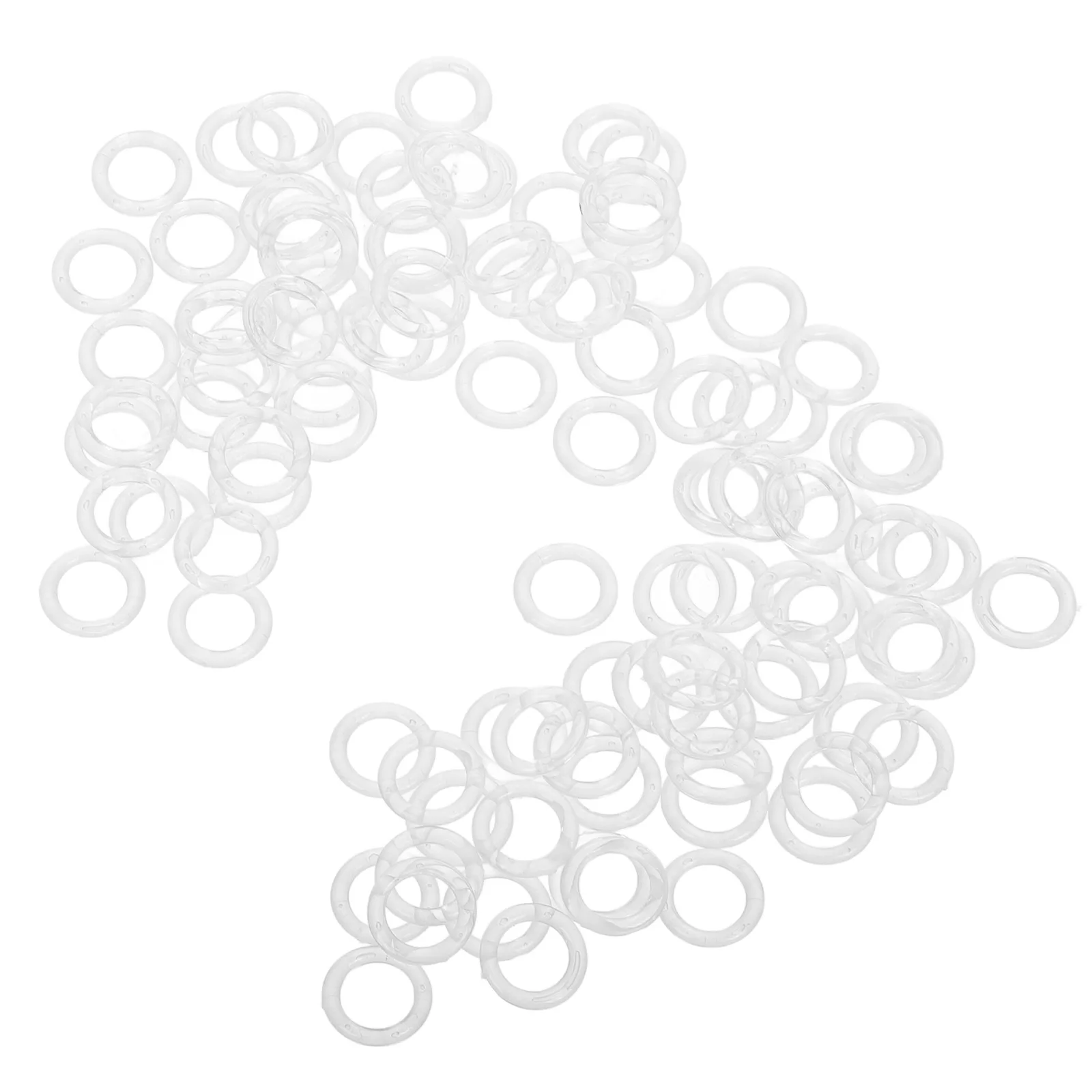 

Прозрачные римские кольца для штор