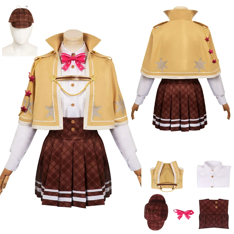 

Anime Oshi no Ko Hoshino Rubii Cosplay Dress Costume Outfits Women Shirts Skirts Jacket Set Girl Halloween Party Disguise Suit