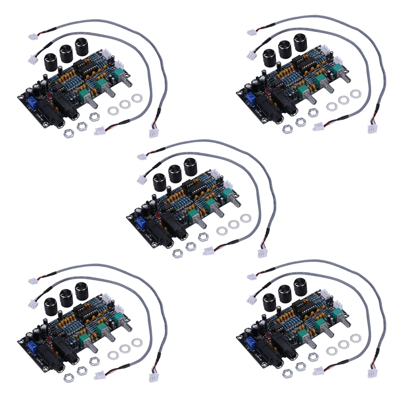 

Top Deals 5X PT2399 Digital Microphone Amplifier Board Reverberation Karaoke Reverb Amplifier NE5532 Pre-Amplifier Tone Board