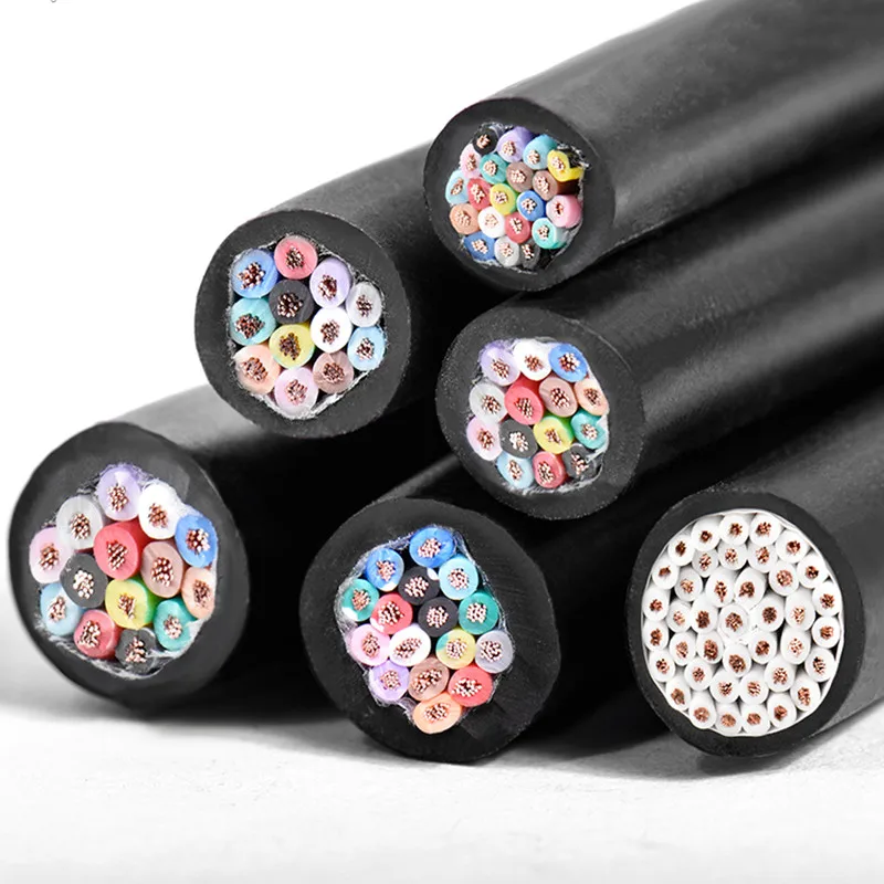 

15 м кабель из ПВХ, 16 24 20 30, 40 жил, проводник с чистой медным сердечником, сигнальный провод 15 17 18 20 22 AWG, гибкий провод управления