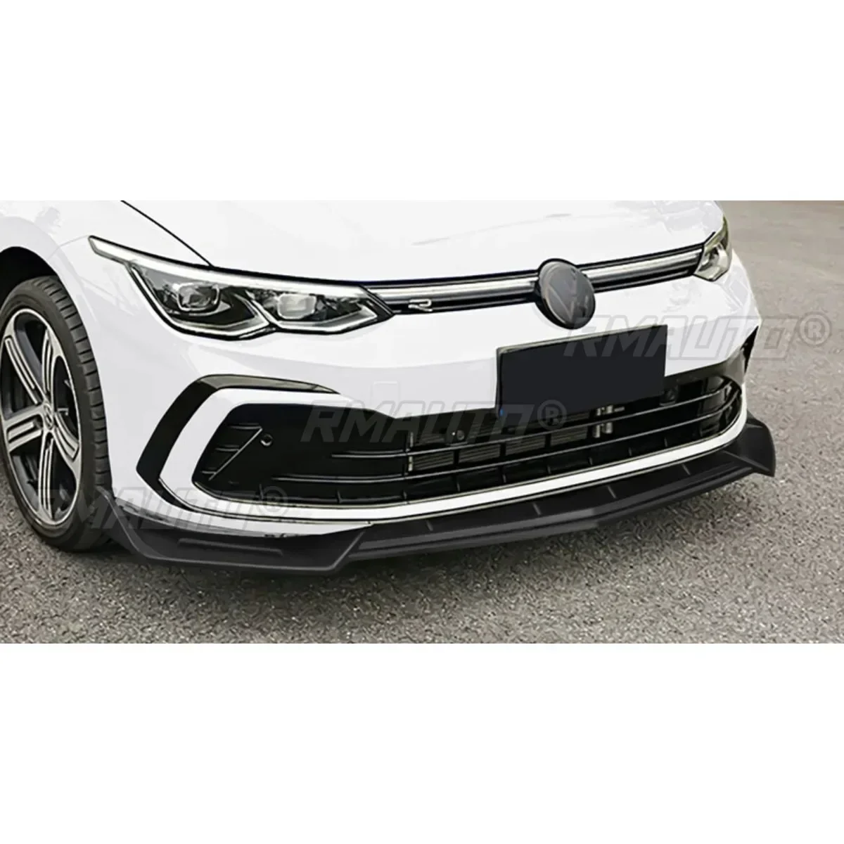 Для VW Golf MK8 Pro GTI R-Line 2021-2023 комплект кузова разделитель переднего бампера матовый