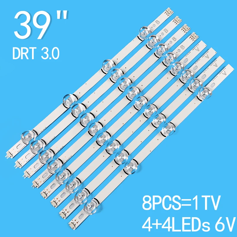 6V 8pcs x LED Backlight Strip for LIG TV 390HVJ01 lnnotek dr