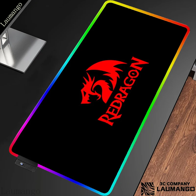 

Rgb коврик для мыши с подсветкой Redragon, аксессуары для геймеров, большой светодиодный игровой коврик для ПК с подсветкой для офиса, настольног...