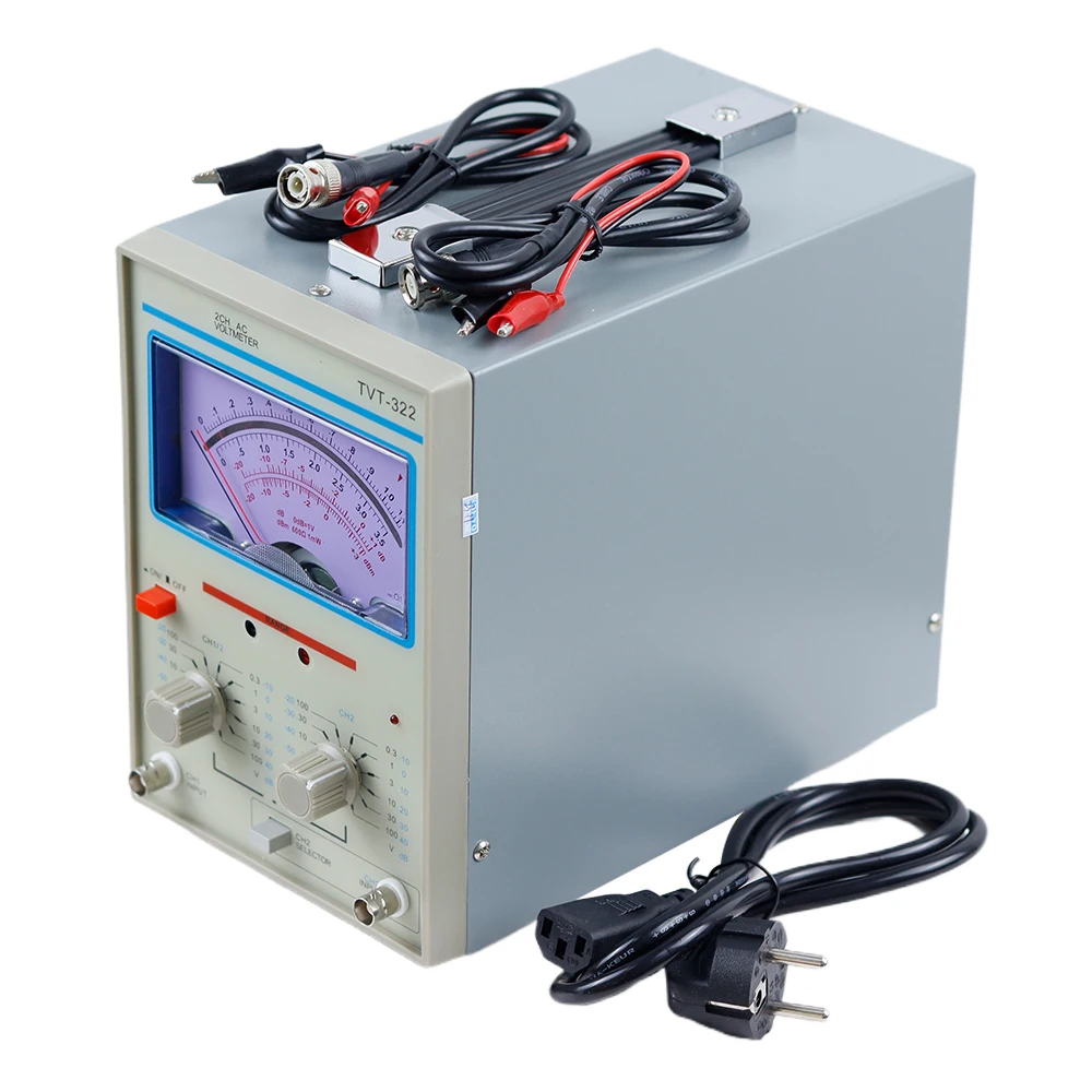 TVT-322 Двухканальный милливольтметр Двойной игольчатый Новый дизайн