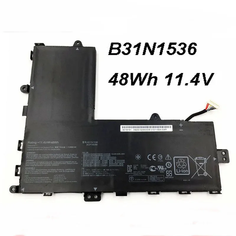 B31N1536 48 Втч 4110 мАч 11 4 в Аккумулятор для ноутбука Asus VivoBook Flip TP201SA TP201SA-3K 6 &quotSeries Tablet