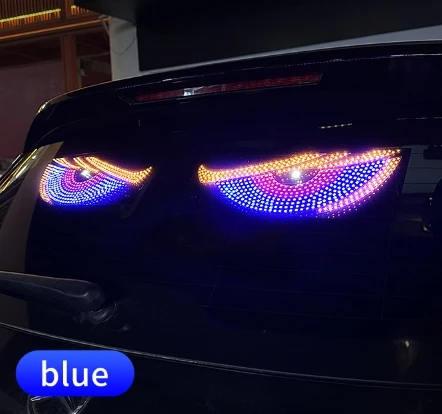 2 шт., 5 В, светодиодный дисплей «Глаз дьявола» с 11 режимами для автомобиля с анимированными мигающими глазами демона, общий светодиодный светильник на лобовом стекле ричард докинз капеллан дьявола