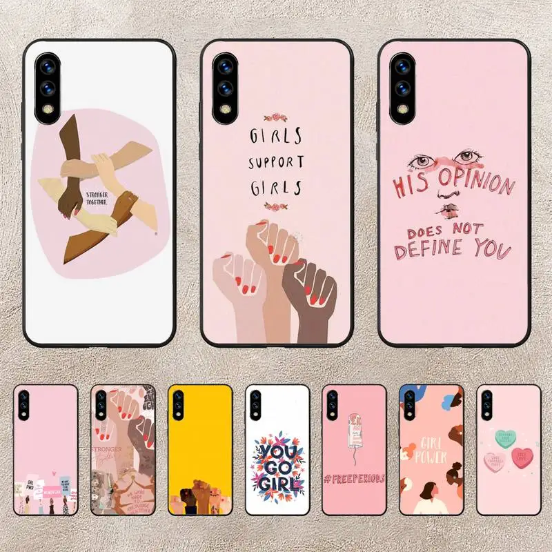 

Pink Feminist Feminism Phone Case For Huawei G7 G8 P7 P8 P9 P10 P20 P30 Lite Mini Pro P Smart Plus Cove Fundas
