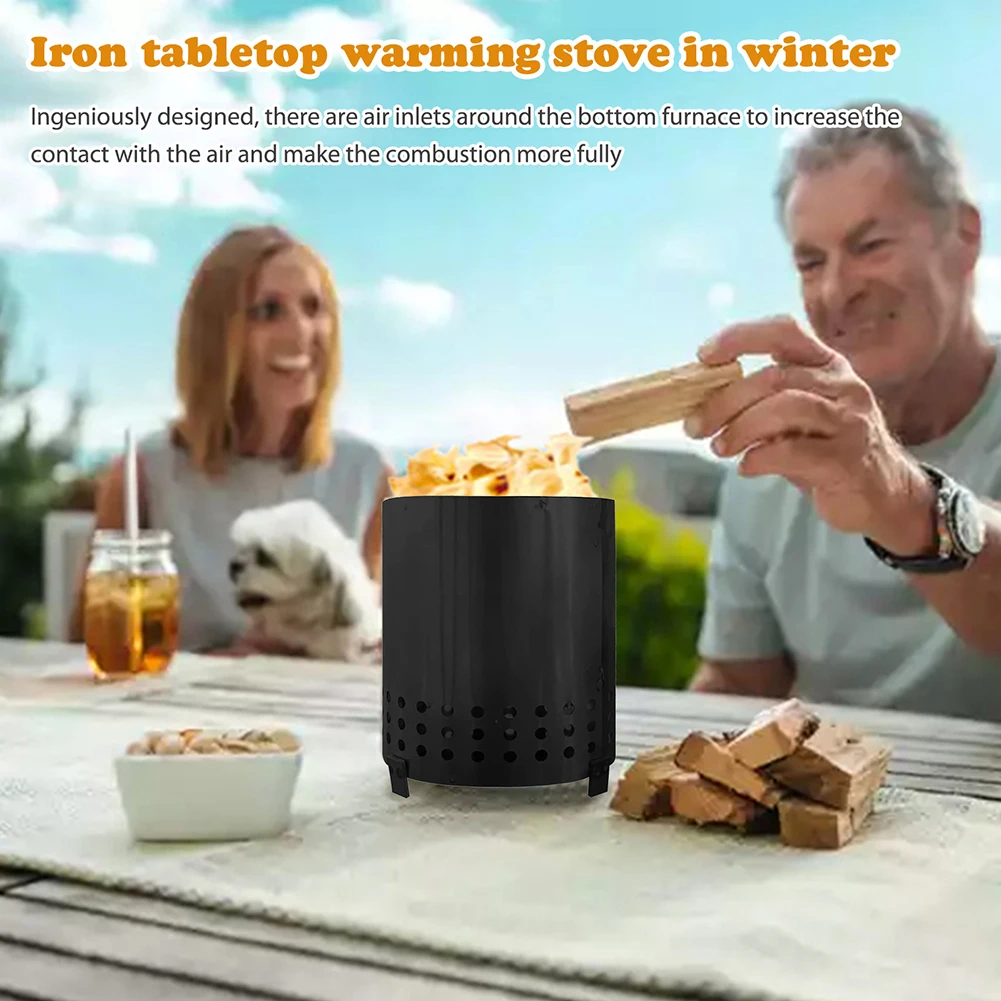 

Portable Hand Warmer Stove Stainless Steel Universal Winter Warmer Stove Multi-purpose Wear-resistant for Fishing Tent