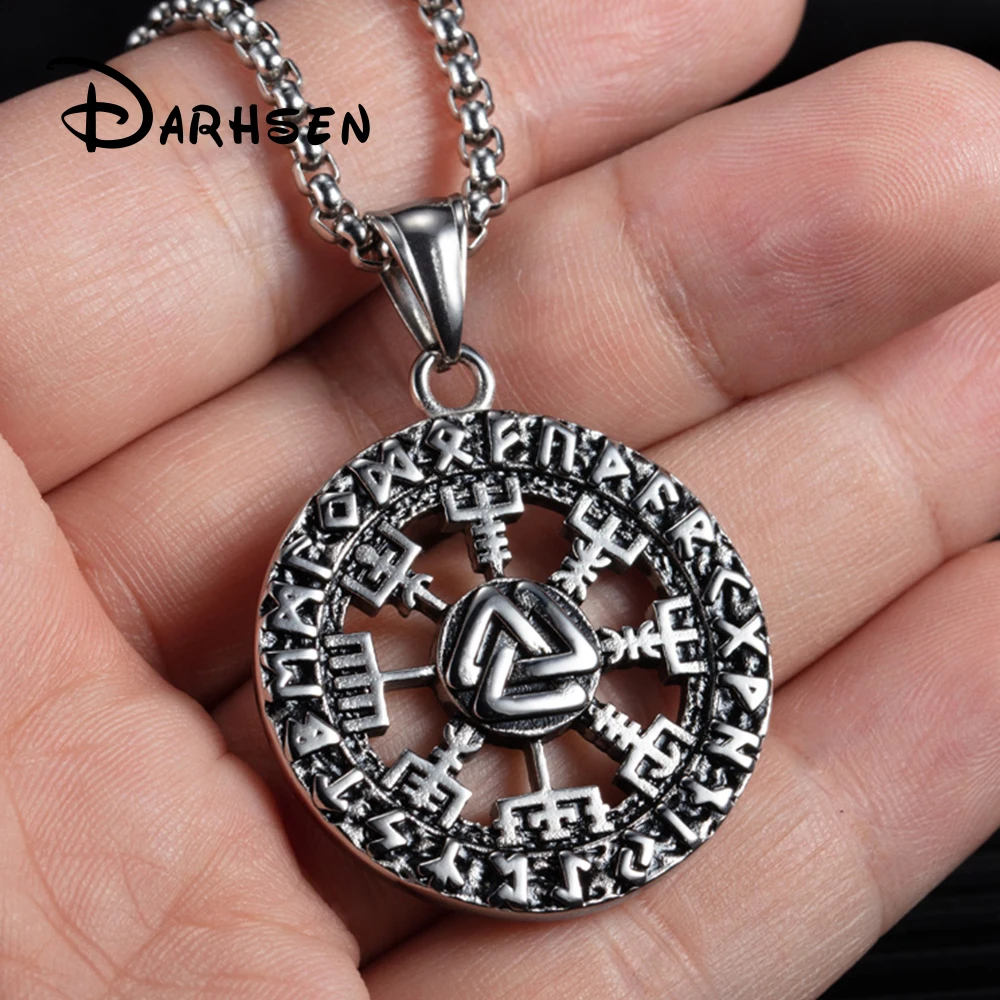 

DARHSEN Northern Europe Viking Male Men Necklaces Pendants Stainless Steel Chain Party Gift Fashion Jewelry
