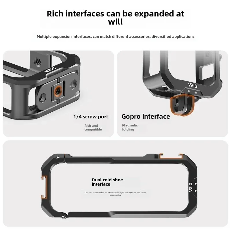 Клетка для камеры Insta360 X4 металлическая защитная установка экшн-камеры insta360