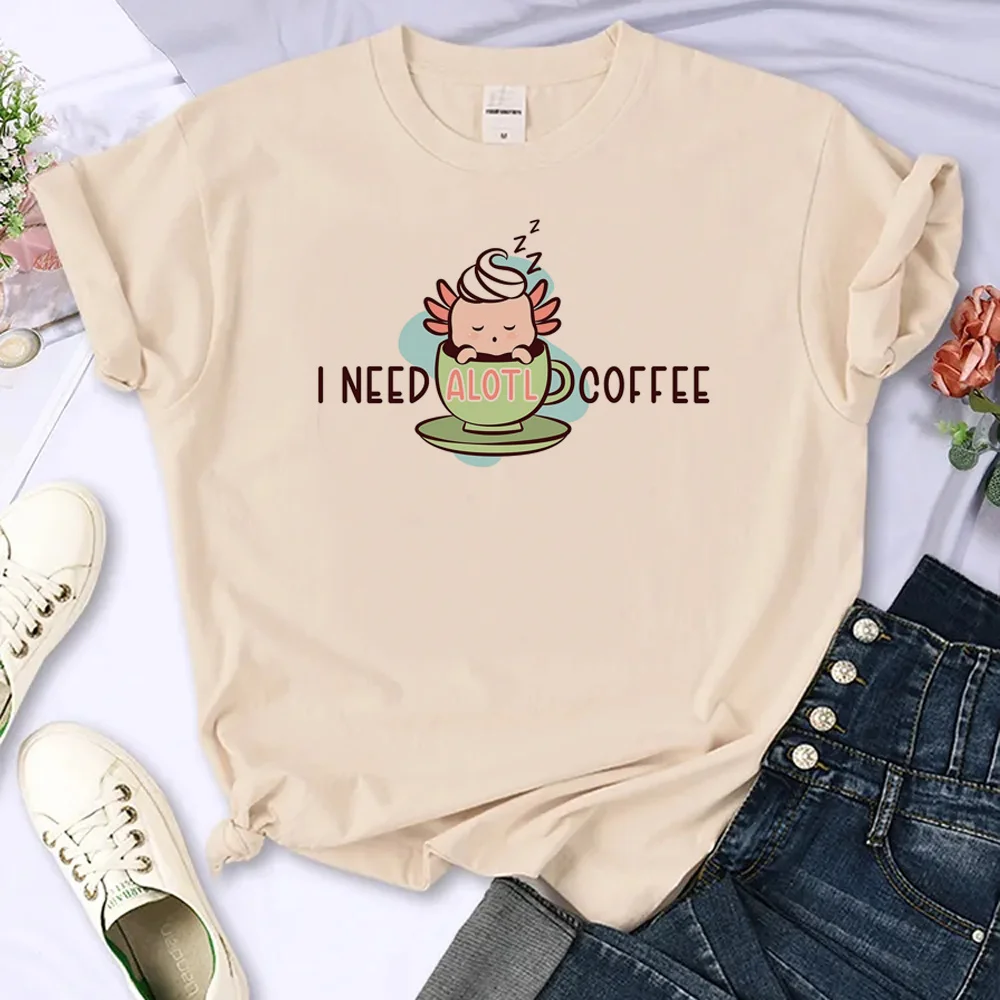 

Axolotl tshirt women anime tshirt female manga funny streetwear clothes