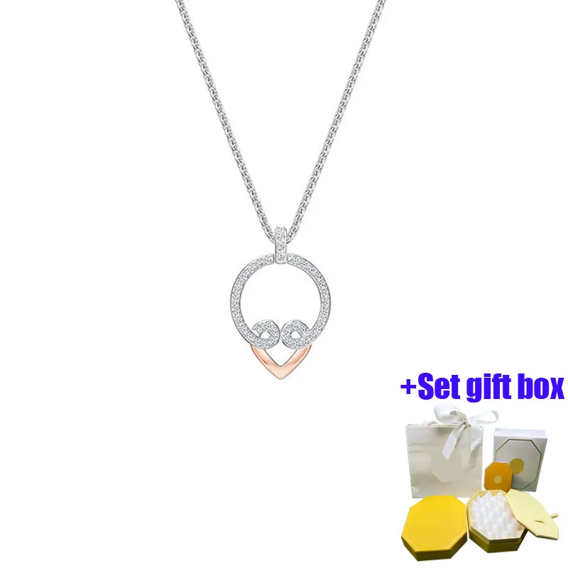 

Fashionable and charming heart shaped clavicle chain jewelry necklace suitable for beautiful women to wear, free shipping