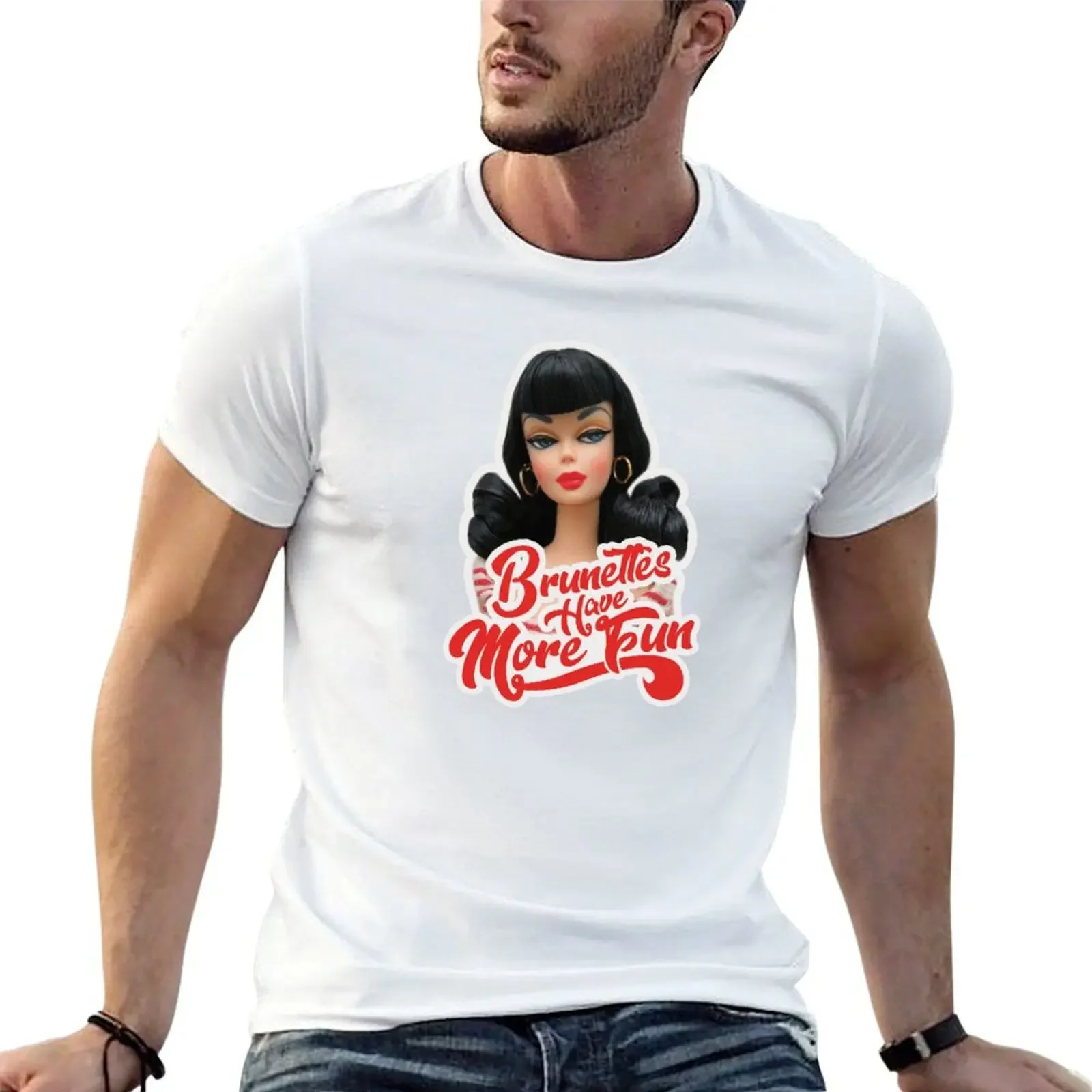 Футболка Brunettes Have More Fun синие арховые футболки по индивидуальному заказу для