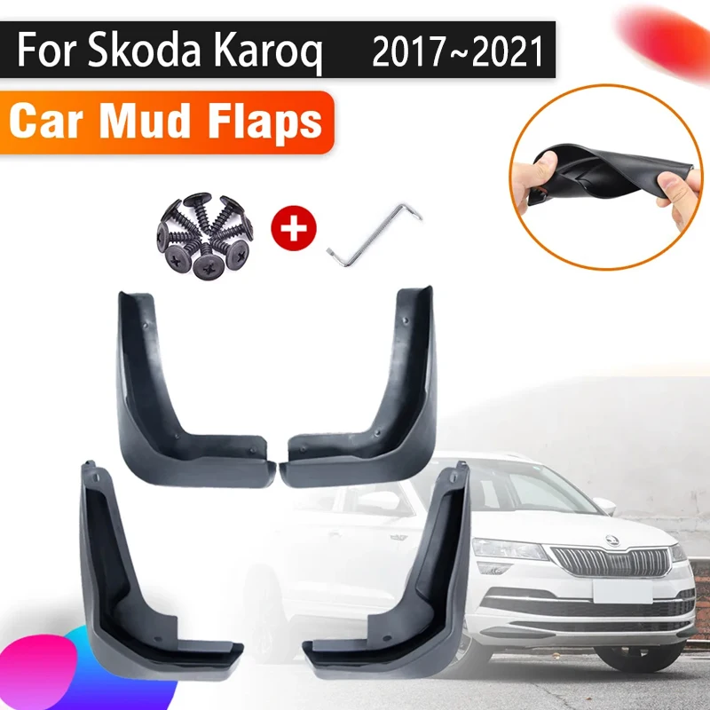 

Автомобильные брызговики для Skoda Karoq 2021, аксессуары 2020 NU7 2017 2018 2019, брызговики, переднее и заднее крыло, автомобильные аксессуары