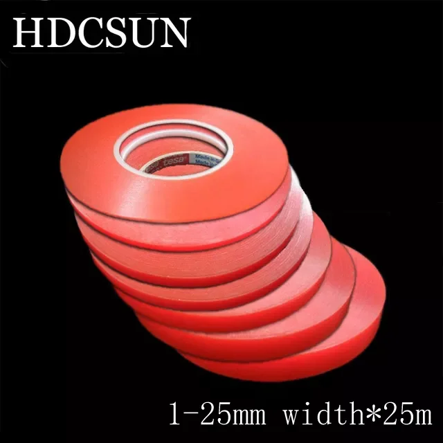 

(0.2mm Thick), 1mm-25mm *25M Choose Acrylic Adhesive Double Sided Tape for iphone Battery Phone Display Lens LCD Screen
