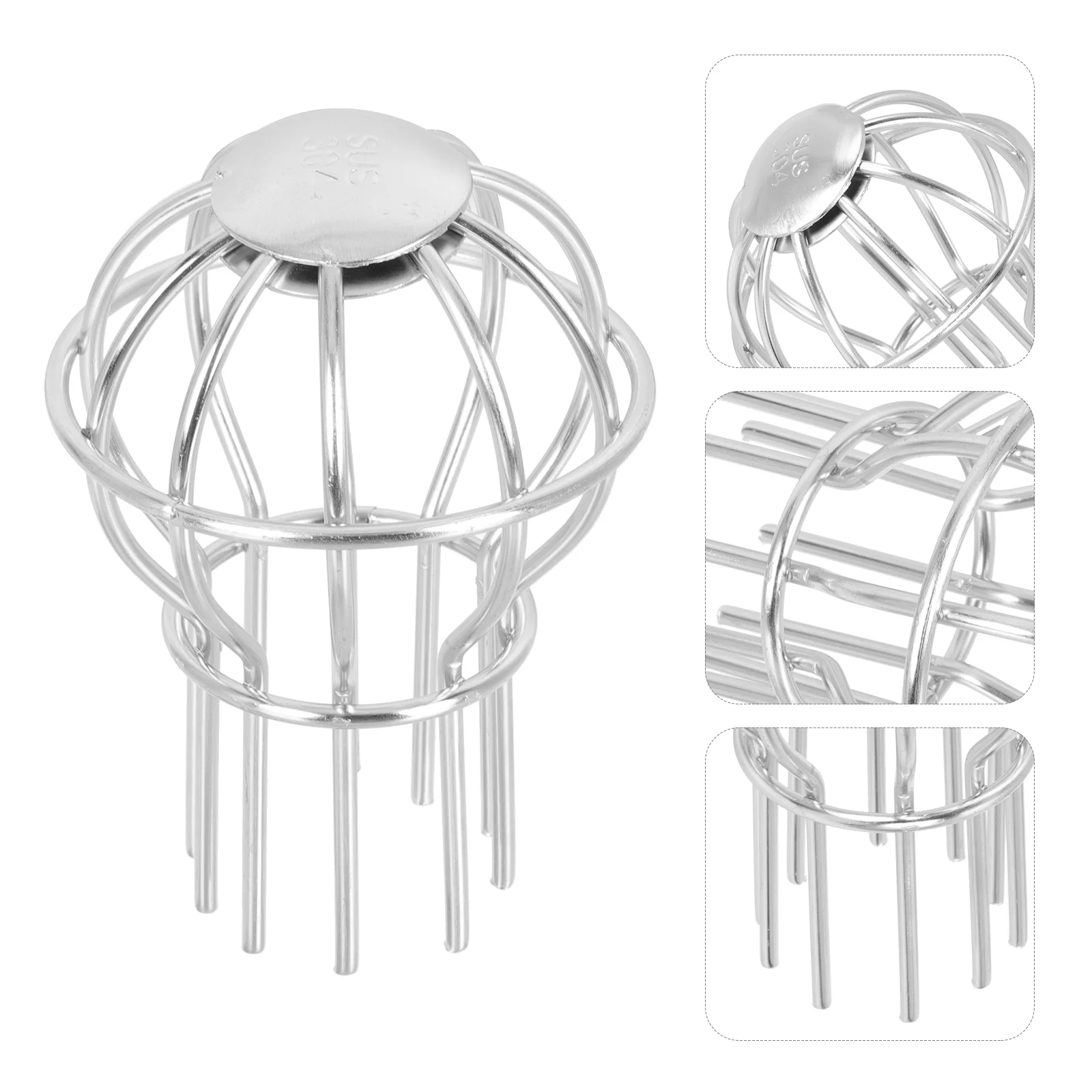 

1Pc Stainless Steel Floor Drain Roof Floor Drain Anti-blocking Mesh Cover