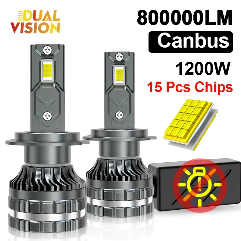 

Мощные Светодиодные Лампы Для Фар K7C H7 H1 H4 H11 9012 HIR2 H8 H9 9005 9006 HB3 HB4 Canbus 800000LM 6000K